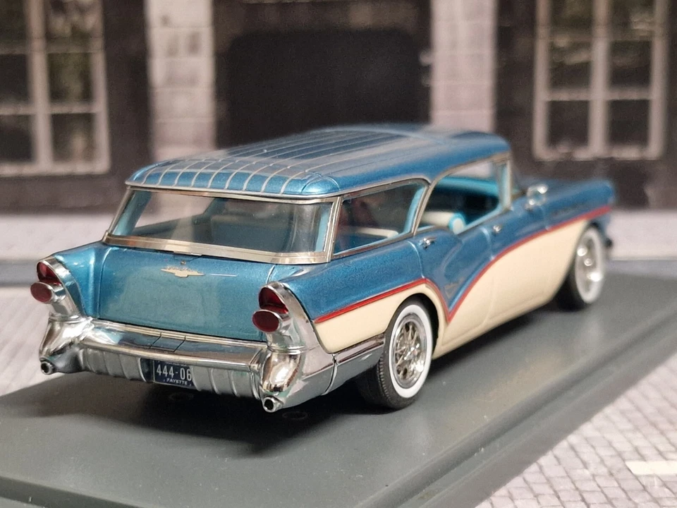 NEO SCALE MODELS / AMERICAN  1/43 - BUICK CENTURY CABALLERO SW ESTATE WAGON 1957 - Immagine 4 di 4