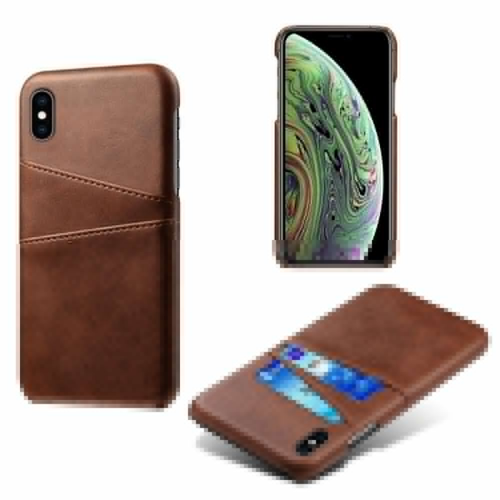 Custodia posteriore porta carte in pelle per iPhone 16 15 14 13 12 11 Pro Max 7 8+ XS XR - Foto 15 di 31