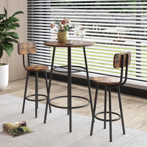 3/5 Piece Bar Table Set Counter Height Kitchen Dining Pub Table w/ Bar Stool - Picture 4 of 221