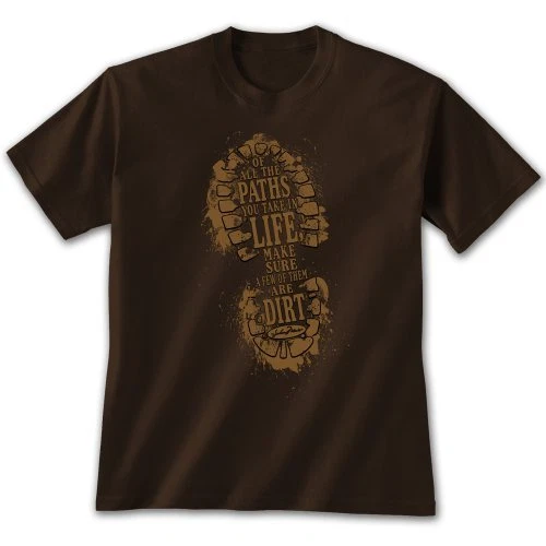 Hiking Camp Country T shirt Unisex Dirt Paths S M XL New NWT Gildan