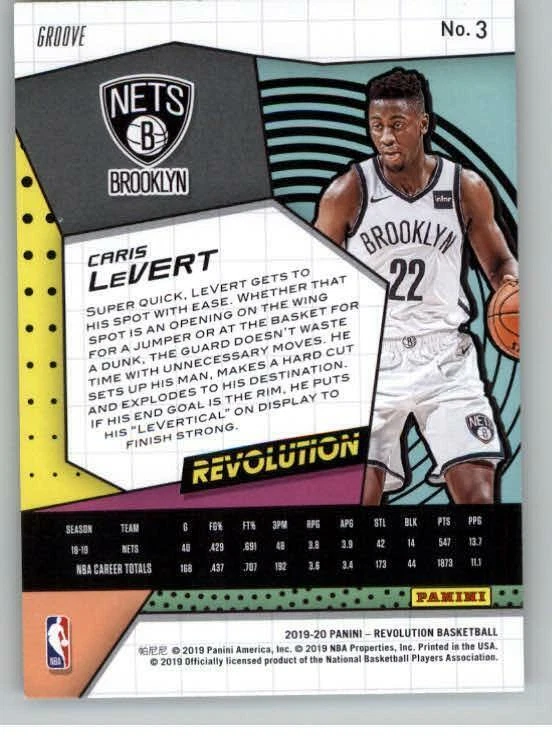 2019-20 Panini Revolution Groove #3 Caris LeVert (ref 132020) - Image 2 of 2