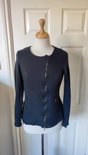 Majestic Filatures 100% Merino Coal Black Jacket Size 10/3 *vgc*