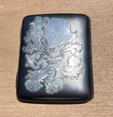 rose gold cigarette holder Retro Hand-carved Metal Cigarette Case for 14 Cigarettes
