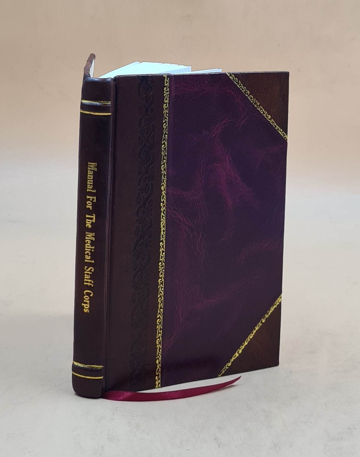 1885 War Office Medical Staff Corps Manual - Leather Bound Edition