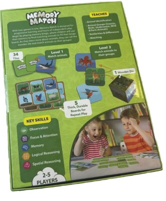 Skillmatics Memory Match Animal Planet 2 Ways To Play New Sealed
