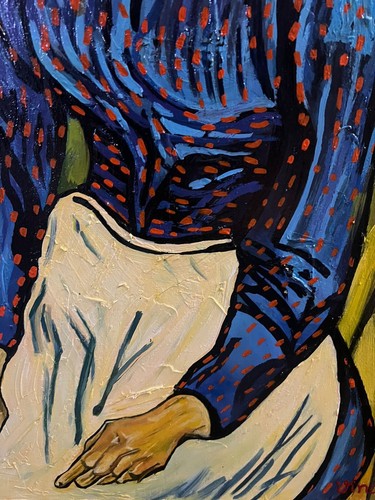 Vincent Van Gogh - Amazing Oil Canvas - Signed - Stamped - Artist - Picture 4 of 8