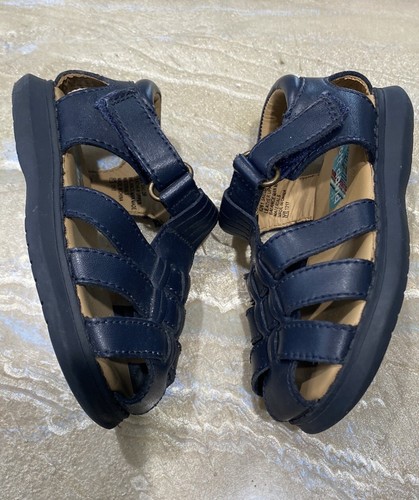 Scott David Toddlers Sailor Sandals Blue Navy Size 6 - Picture 3 of 12