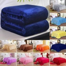 Soft Plush Fleece Sofa Bed Cover Warm Blanket Throw Queen/King/ King