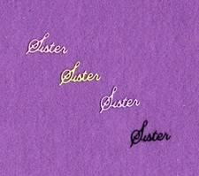 SISTER small die cuts scrapbook cards