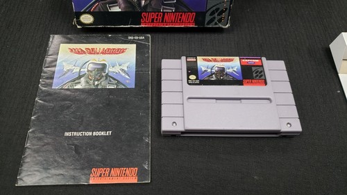 CIB U.N. SQUADRON NINTENDO SNES VIDEO GAME COMPLETE IN BOX W/ PROTECTOR CASE - Picture 2 of 10