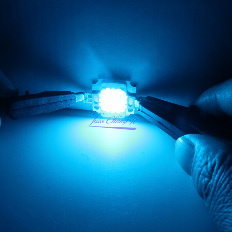 High Power 480nm-490nm Cyan / Ice Blue LED Emitter - Choose Wattage: 3W, 5W, 10W, 20W, 30W, 50W, 100W