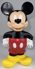 Vintage Disney Parks Mickey Mouse Drinking Sipper Cup Bottle Figure 9.5 in.