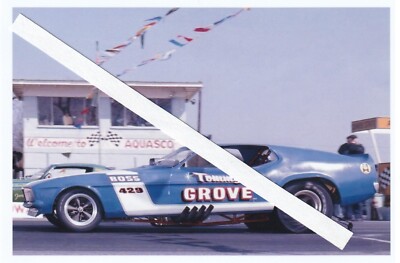 1970s NHRA Drag Racing-Tommy Grove's 71 Mustang-Fuel Funny Car-AQUASCO Speedway