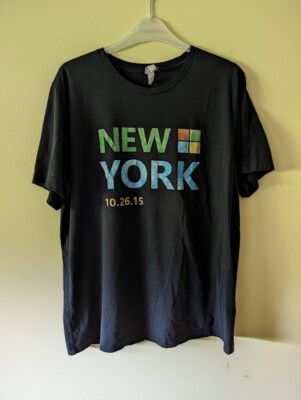 Microsoft Store New York Opening RARE T Shirt October 26 2015 Size Large