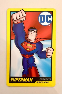 DC Comics Arcade Coin Pusher card (Superman) Super Hero Series 4 #002