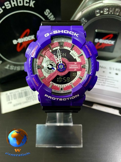 g shock pink black
