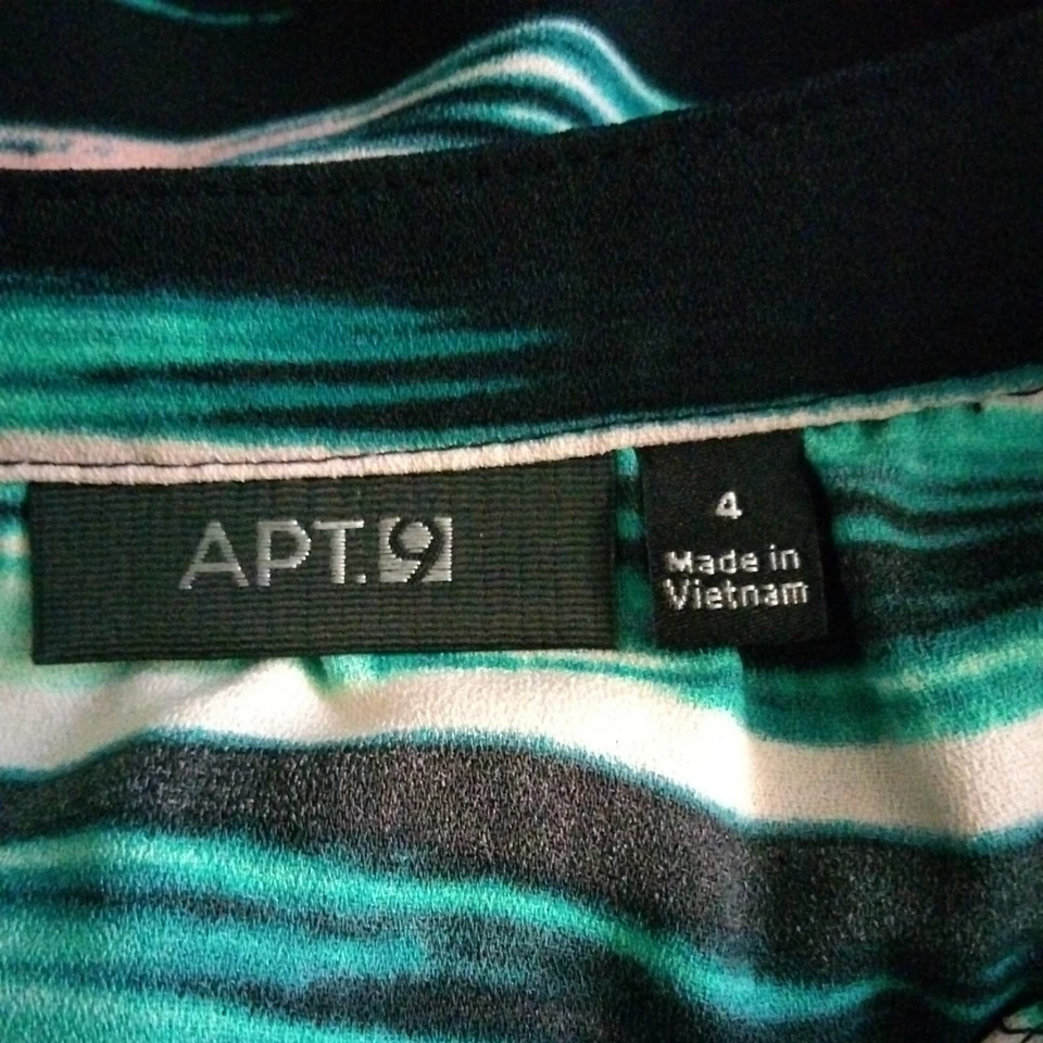 Vestido Apt 9 para mujer 4 línea A cordón manga larga o con tiras cuello redondo bolsillos Foto 4 de 4