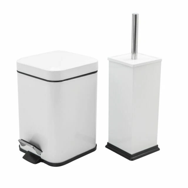 White Toilet Brushes & Holders