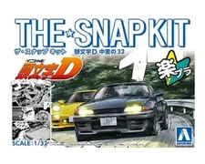 Aoshima 1/32 The Snap Kit Initial D Nakazato's R32 GT-R Plastic Model Kit Japan