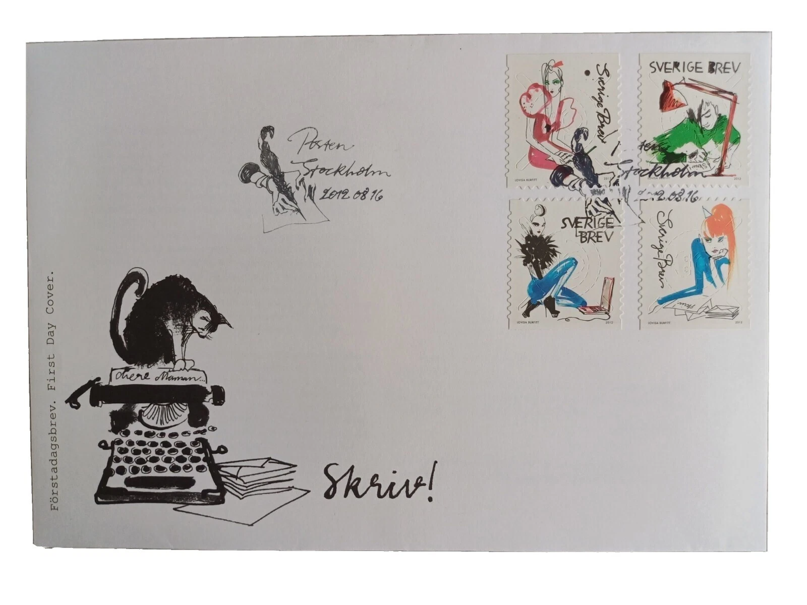 First Day of Issue First Day Cover Swedish Stamps