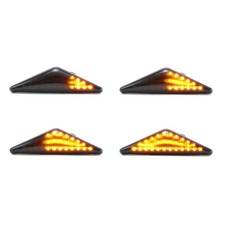 For Ford Focus Mk1 Mondeo Mk3 Smoked Dynamic LED Side Light Indicators Repeater