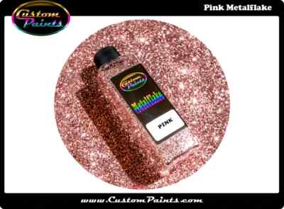 PINK Metal Flake 1lb Large - .015 Hex, Custom, Automotive  plasti dip
