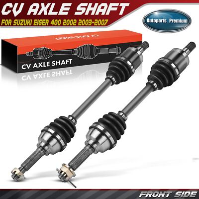 2x Front Driver & Passenger CV Axle Assembly for Suzuki Eiger 400 02-07 LTA400F