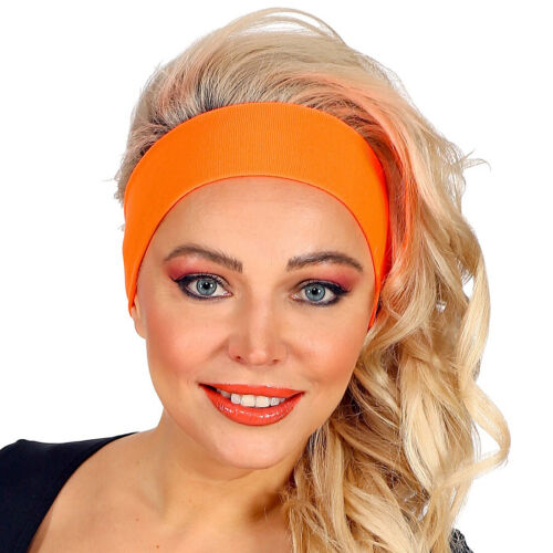 80er Jahre Aerobic Stirnband Fitness Schweißband Stirn Haarband Kopfband orange - Bild 1 von 4