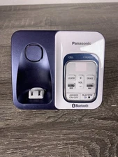 White/blue Panasonic KX-TGD560 Bluetooth Link2Cell Main Base Only. NO POWER CORD