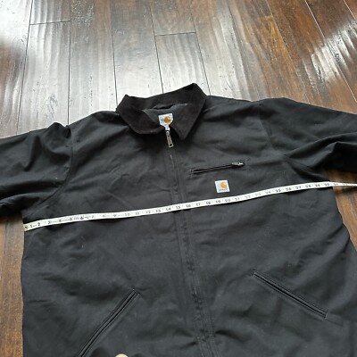 Carhartt Duck Detroit Jacket Men's Size 3XLT CT103828 Black Carhartt Duck Detroit Jacket Men's Size 3XLT CT103828 Black