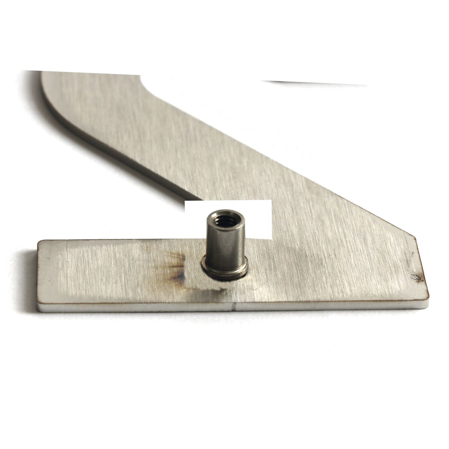 Thumbnail - Hausnummer 0 - Höhe 120 Mm, Mit 2 Gewindenocken M5, Edelstahl