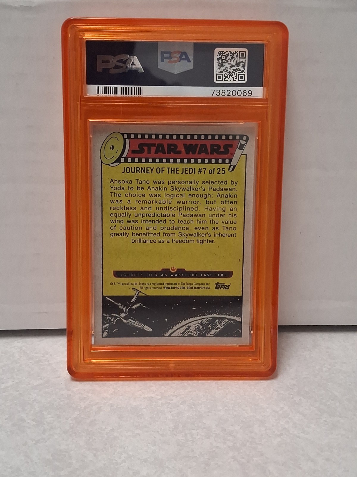 2017 topps star wars The Sprightly Padawan /50 PSA 10 view 2