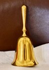 Brass Shinny Hand Hold Solid *' Vintage Style "BELL" Ring Tone works fine. — photo 1