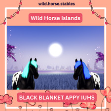 Wild Horse Islands - Appaloosa Manta Negra Isla Pelos Únicos/IUH