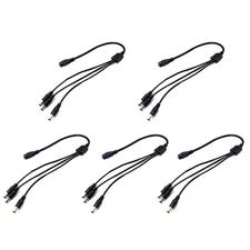 1:3 DC Power Splitter Cable Cord 1 Female to 3 Male 5.5x2.1mm 12V Port Replace