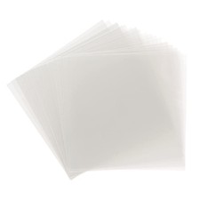 Samsill 50 Pack 12x12 .007 Clear Craft Plastic Sheets 50 Sheets,