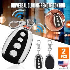 2x Wireless Remote Control Switch Key 433MHZ Universal Home Remote Control Clone