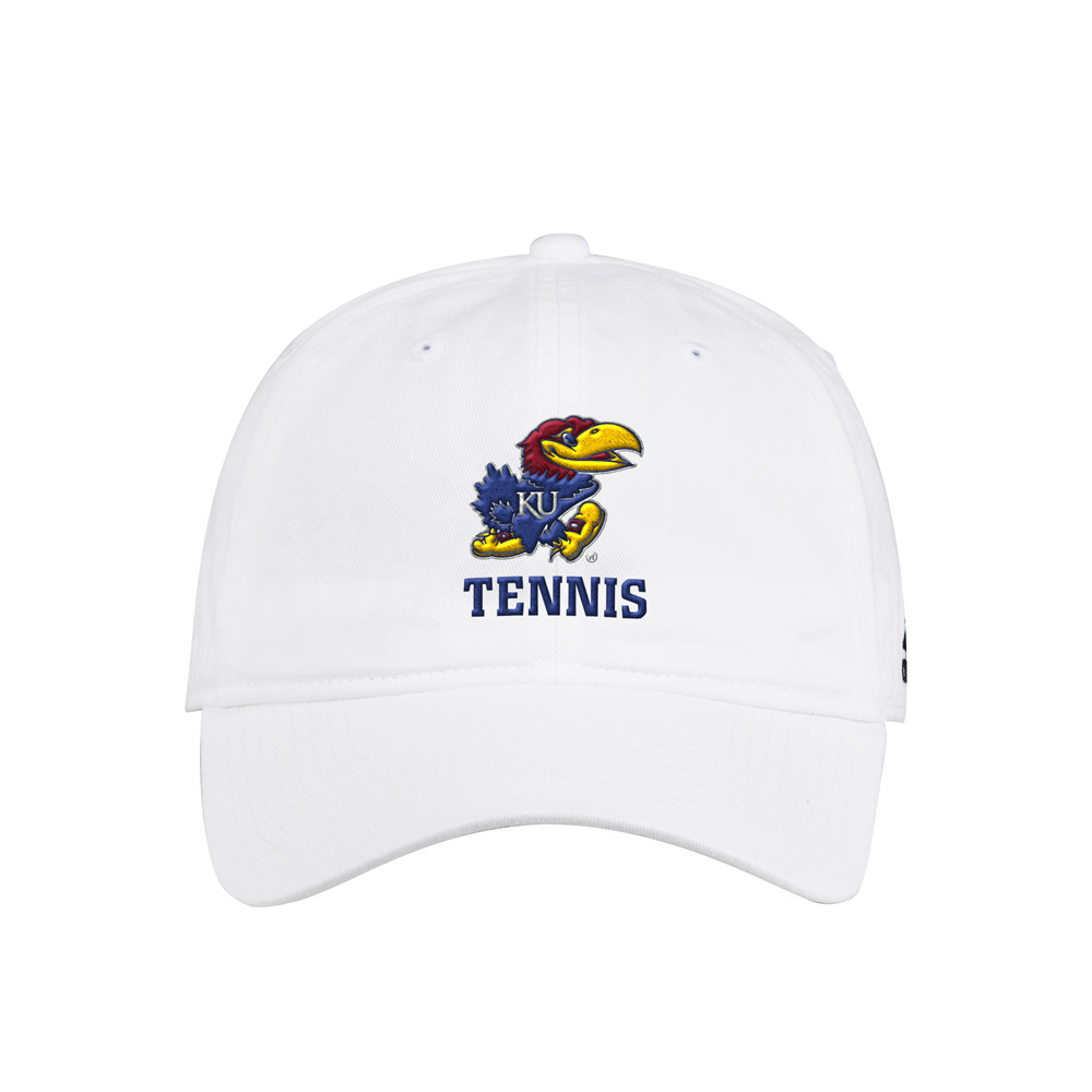 adidas Kansas Jayhawks Tennis Adjustable Slouch Cap Mens Size OSFM  Athletic Cas