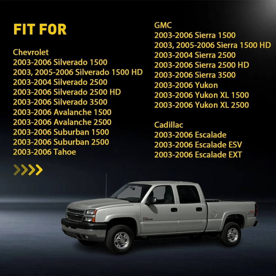 Fit 凯迪拉克凯雷德 2003 - 2006 后盖开关雾灯控制 1-10X — 第 2/4 张图片