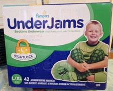 Vtg 2016 Pampers Underjams L/XL sealed 42 Diapers Per Box.