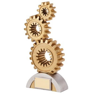R4US Achievement Cogs Motorsport Trophy Award 175 mm kostenlose Gravur