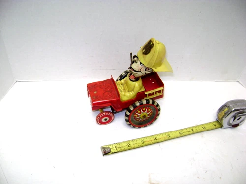 Vintage MARX Tin Windup Willys Jeep - MILTON BERLE Car 1950's-Parts