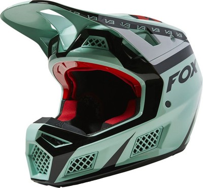 Fox Racing V3 RS DVIDE Helmet (Jade) X-Large