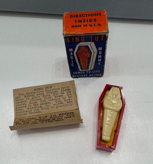 Vintage King Tut Magic Mummy Novelty Magic Trick Toy Mystery Action with Box