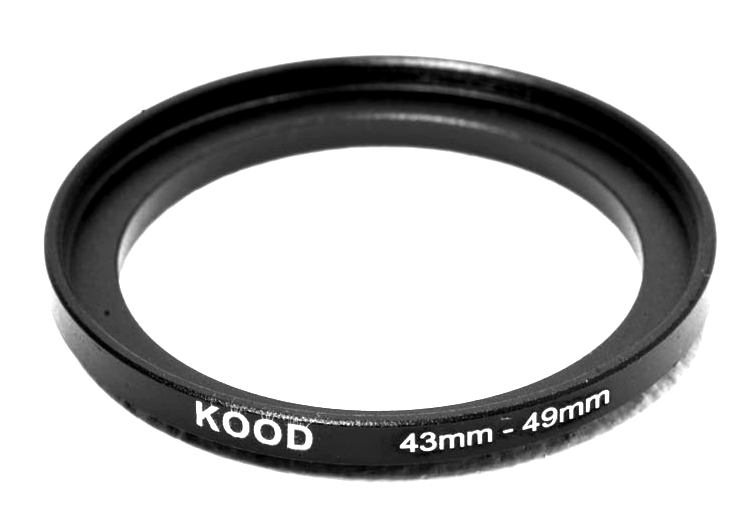 Stepping Ring 43-49mm 43mm to 49mm Step Up Ring Stepping Rings 43mm-49mm