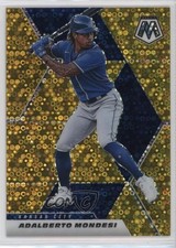 2021 Panini Mosaic Quick Pitch Gold Prizm 5/10 Adalberto Mondesi #129 0us5