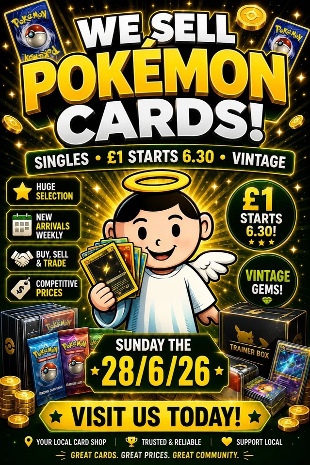 THE MONEY ANGEL POKEMON LIVE 6.30PM  28/06/26