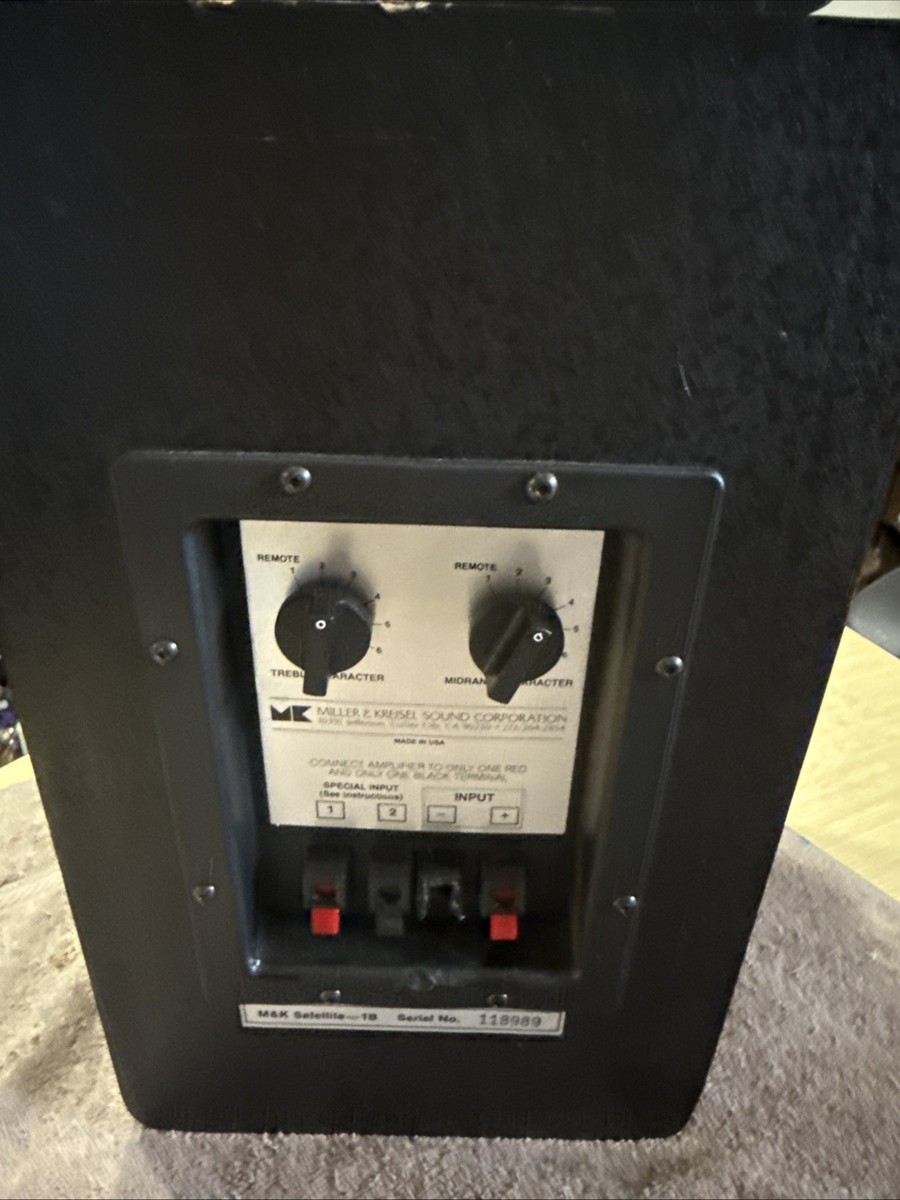 Vintage M&K Miller & Kreisel Satellite- 1B Speakers - Single | eBay