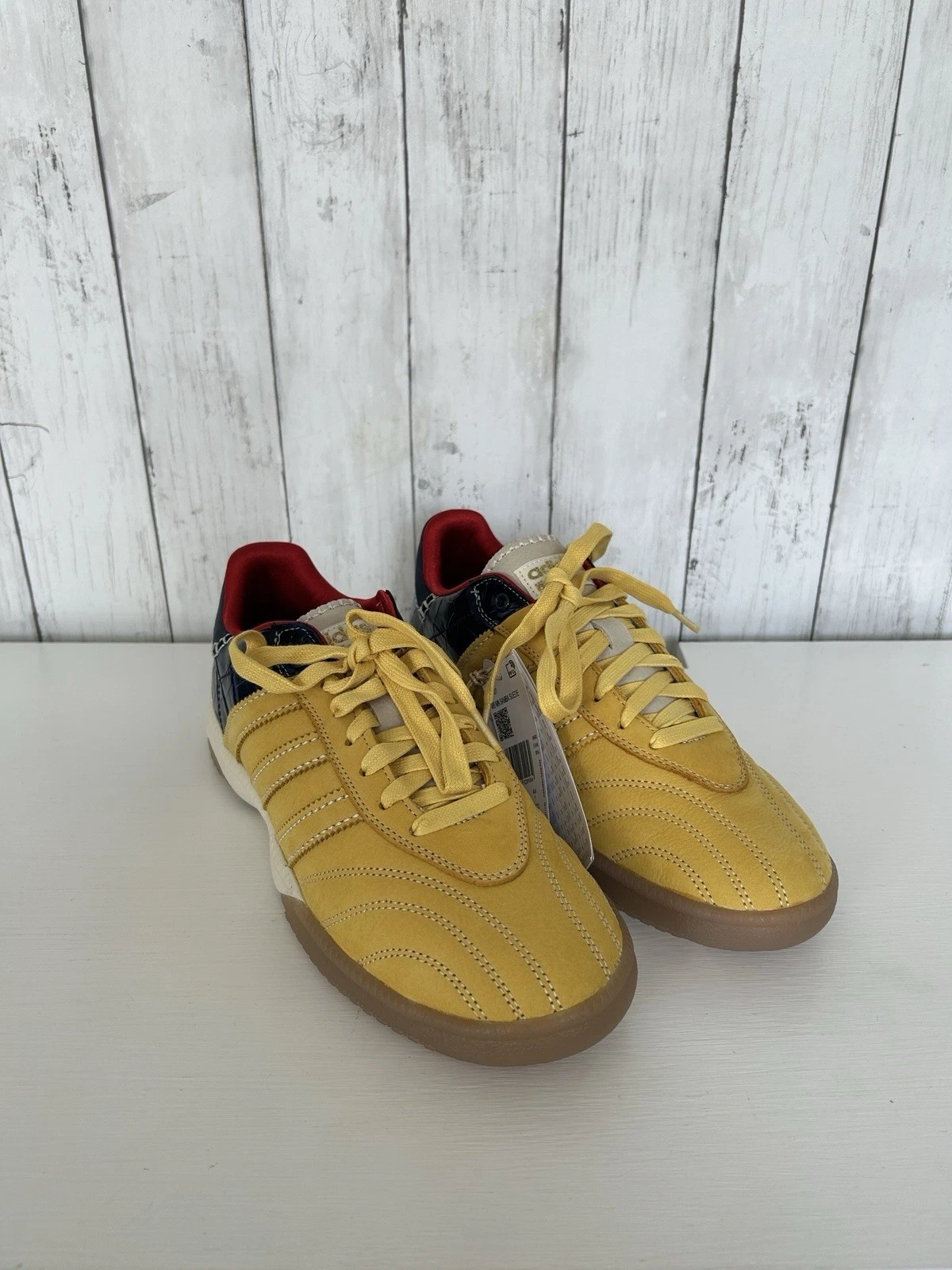 Adidas Wales Bonner Samba Trainers Suede Staffage Gold & Conavy UK 9.5 EU 44