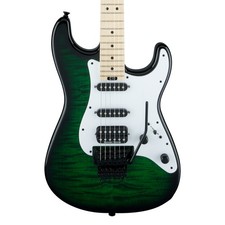 Used Jackson USA Sig. Adrian Smith San Dimas DKQM - Transparent Green Burst